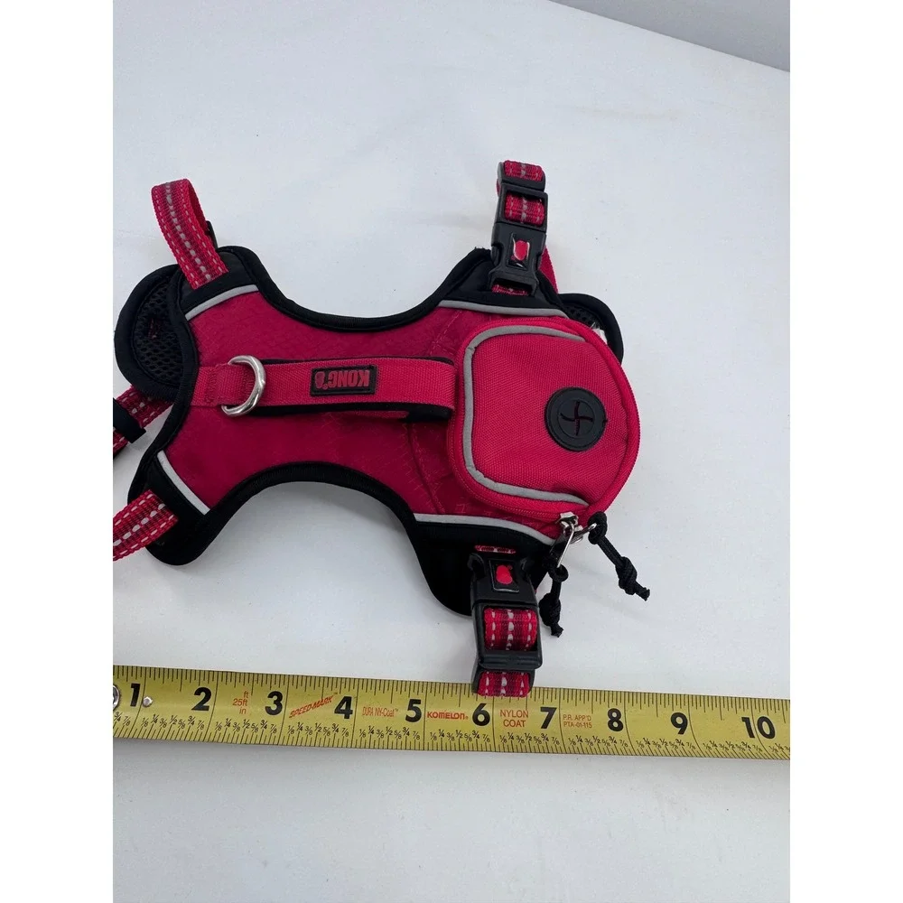 KONG Dog Harness Reflective Waste Bag Dispenser Pocket Small Medium‎ Pet Gear
